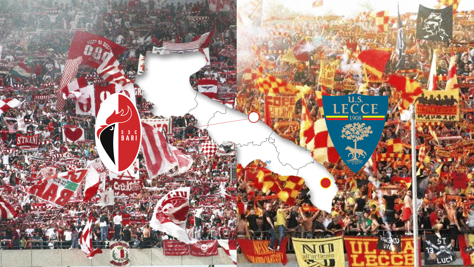 Bari vs Lecce, i due volti della Puglia